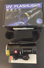 DARKBEAM UV Torch 365nm Flashlight Wood’s lamp, Rechargeable Blacklight 36W Powe