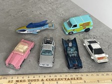 Vintage TV Movie Hot Wheels Matchbox, Corgi 007 Fab 1 Delorean Mystery Stingray