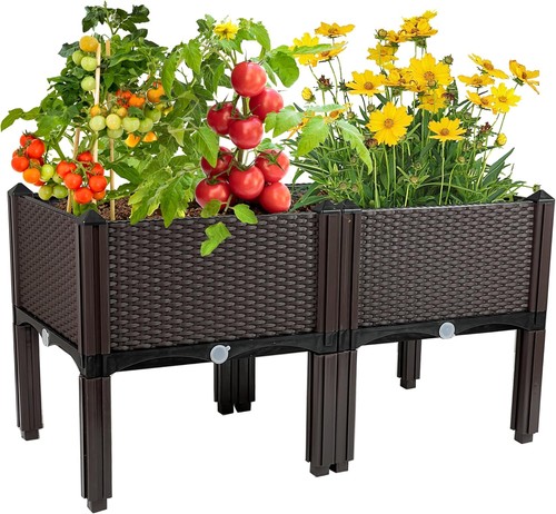 Rectangular raised garden - raised,