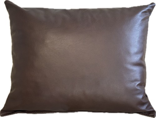 Cushion 50x40cm real leather - real,