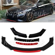 For BMW 5 Series E39 E60 Black Red Front Bumper Protector Spoiler Lip Splitter /