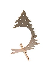 CHRISTMAS TREE BAUBLE WOODEN