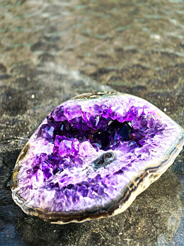 Rare deep purple amethyst - rare,
