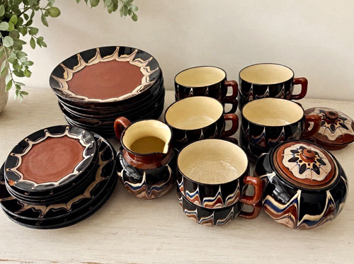 Vintage belgian slipware - vintage,