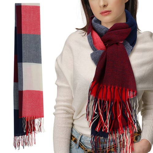 Plaid scarf for women - plaid, winter