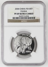 China 2004 100 Yuan 1/2 Oz 999