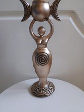 Spiral Goddess Candle holder Statue Pagan Alter Figurine 20cm Nemesis Now