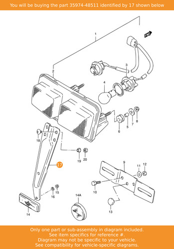 Suzuki bracket rear - suzuki, bracket,