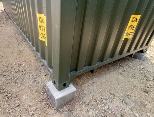 Shipping container foundation - shipping,