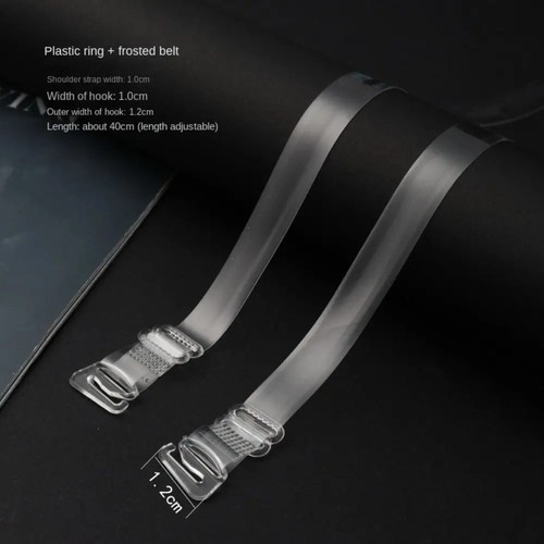 Clear invisible bra strap - clear,