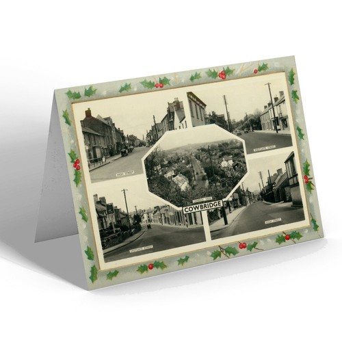 Xmas notelet vintage wales - notelet,