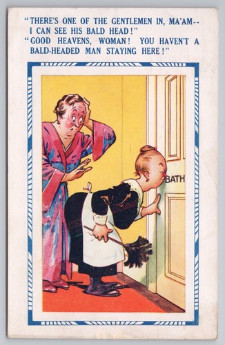 Funny maid peeping - , keyhole