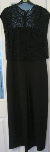 Black jump suit wide - black, suit.