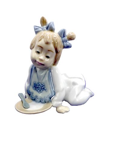 Lladro baby girl with - (nao),