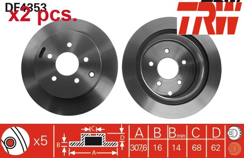 Pcs rear brake - brake, set
