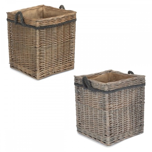 Willow square log storage - willow, log/storage