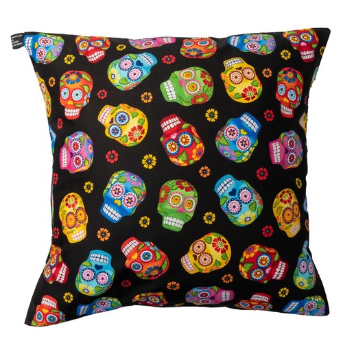 Candy sugar skull cushion - sugar,