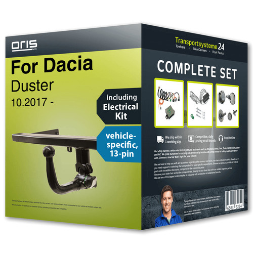 Towbar detachable for dacia - towbar,