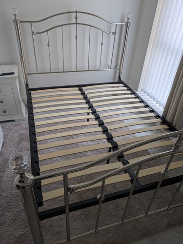 Girls double metal bed frame - girls,