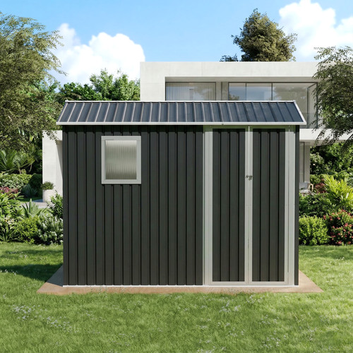 9x6 metal garden shed - metal, with