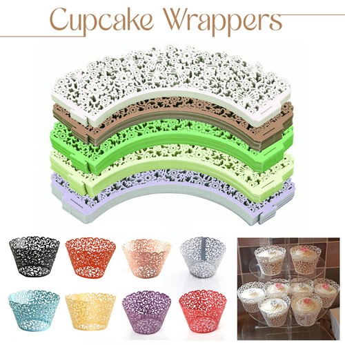 Filigree vine cupcake wrappers - filigree,
