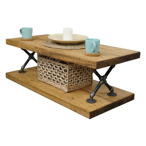 Coffee side table solid - side, wood