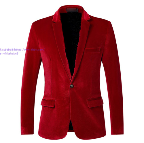 Men velvet blazer one - velvet,