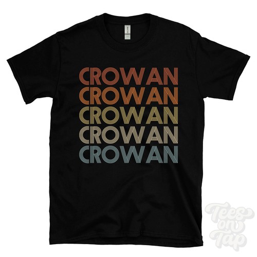 Crowan repeated retro style - repeated,