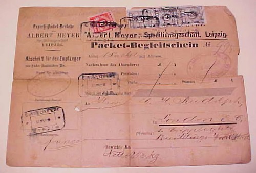 German revenue document - document, with