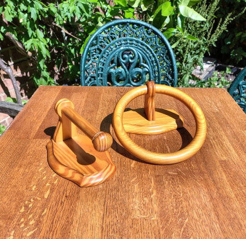 Wooden towel ring - ring, loo