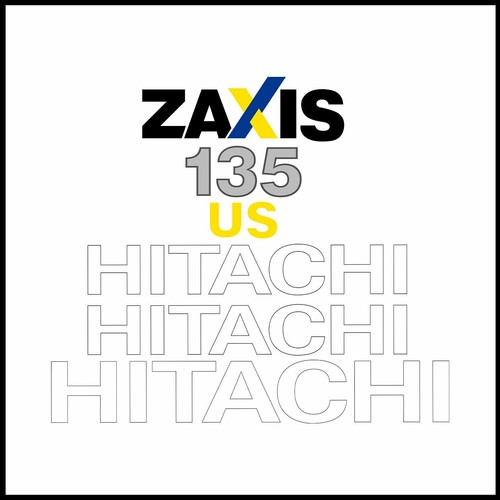 Hitachi zx135us decal - hitachi, zx135us-3