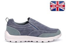 Mens canvas memory foam deck - canvas,