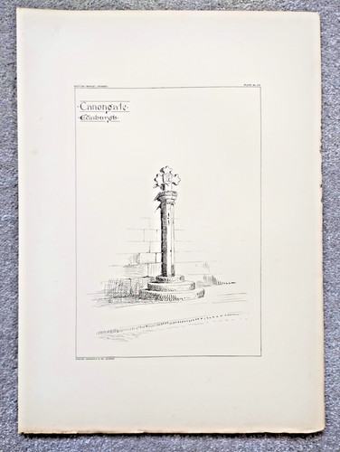 Canongate market cross - canongate,