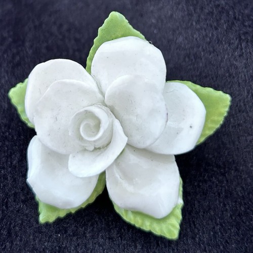 Vintage coalport flower brooch - vintage,