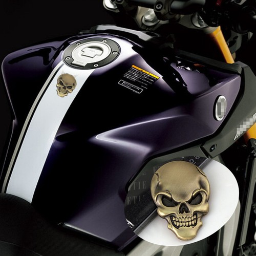 Motorcycle tank golden metal - golden,