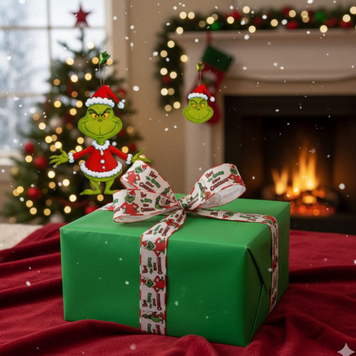 The grinch christmas ribbon - grinch,