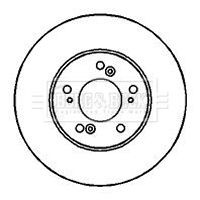 Borg beck bbd4090 brake - &, disc