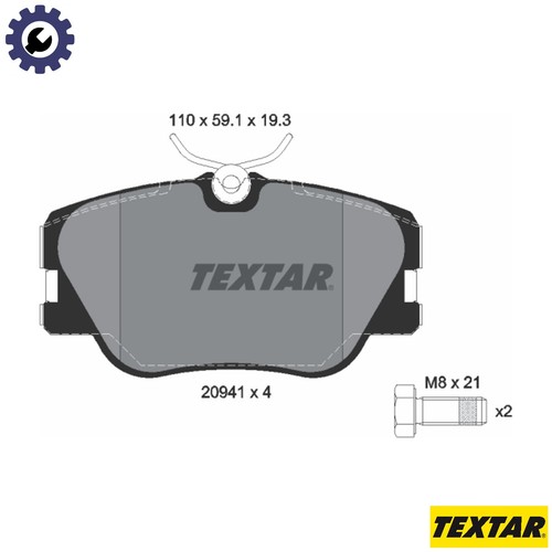 Brake pad set - pad, disc