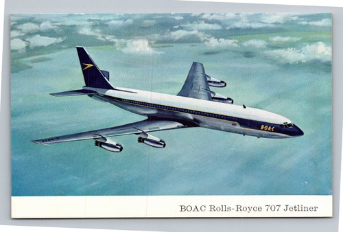 Boac rolls royce 707 jetliner - boac,