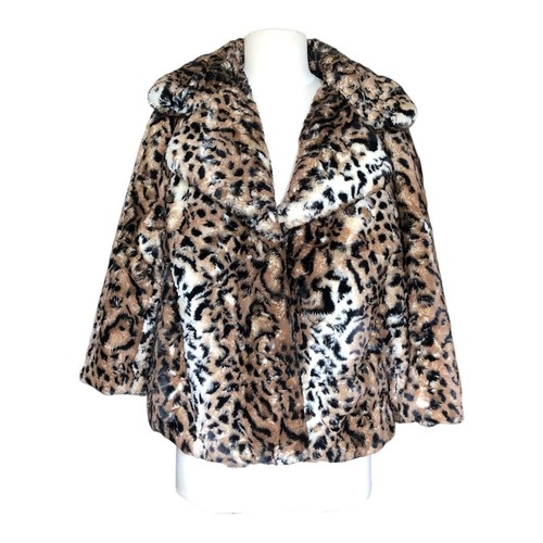 Vintage chaus leopard faux fur - chaus,