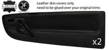 Black leather - leather, front