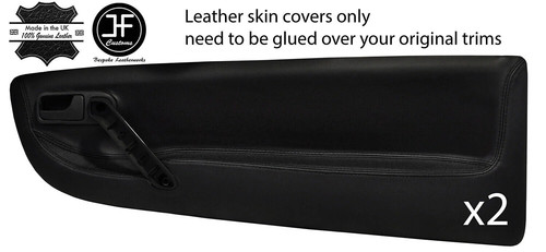 Black leather front - black&black,