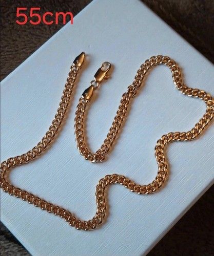 Rosegold plated cuban link - plated,