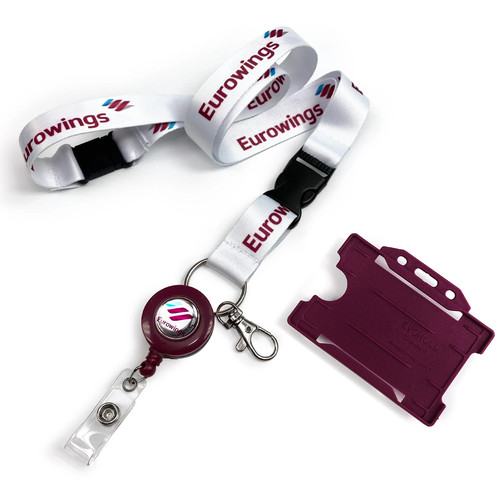Eurowings logo lanyard set - eurowings,