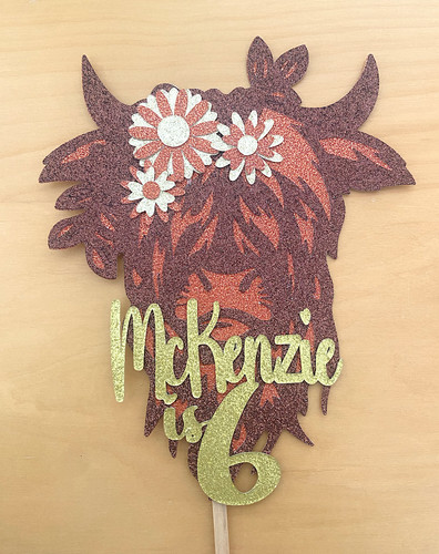 Highland cow calf cake - cow,