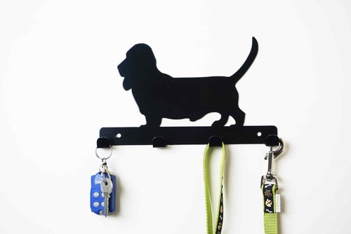 Bassett hound dog lead key - bassett, /