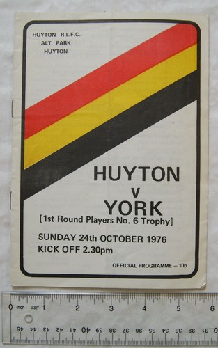 1970 programme huyton - programme, york