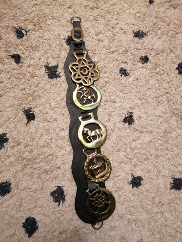 Vintage horse brasses - horse, on