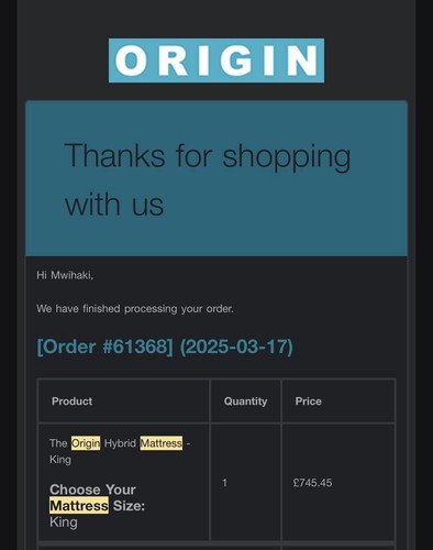 Origin king size hybrid - king,