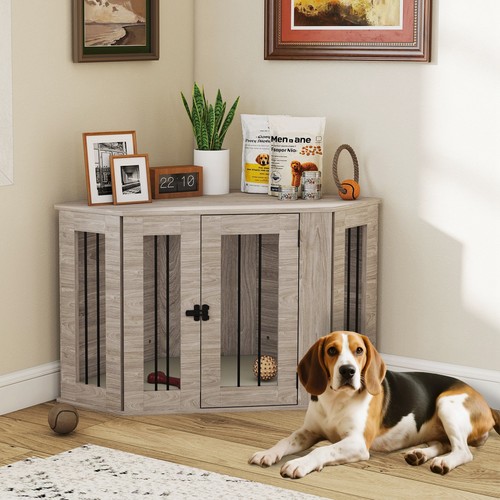 Pawhut dog crate furniture - pawhut,